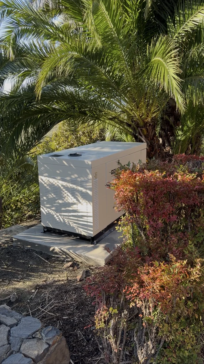 Standby generator installation